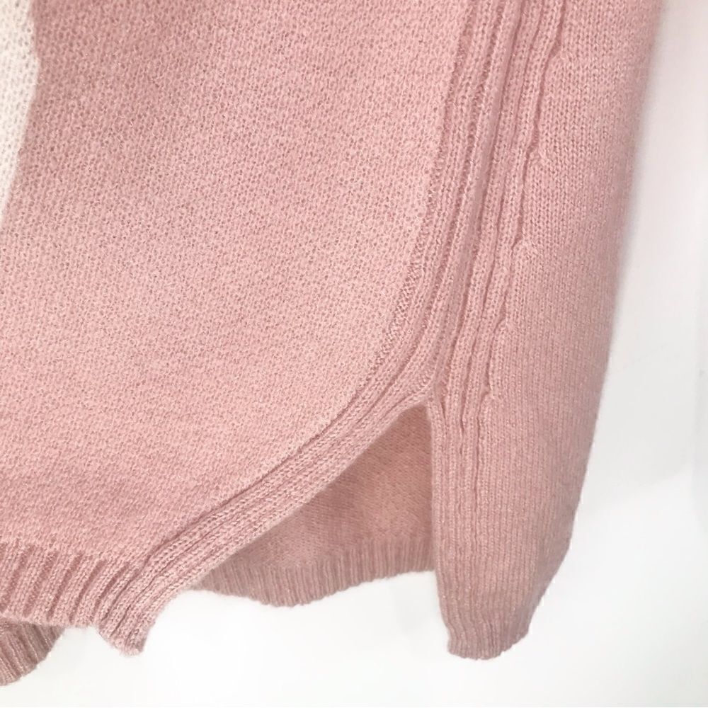 LC Lauren Conrad Pink White Unicorn Sparkle Knit Crew Neck Pullover Sweater - Picture 11 of 15